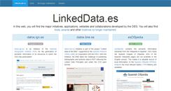 Desktop Screenshot of linkeddata.es