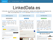 Tablet Screenshot of linkeddata.es